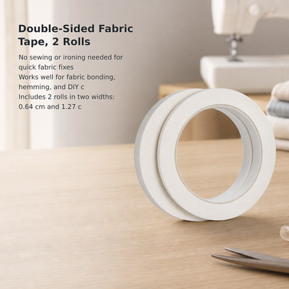 Double-Sided Fabric Tape, 2 Rolls