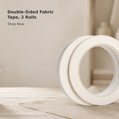 Double-Sided Fabric Tape, 2 Rolls