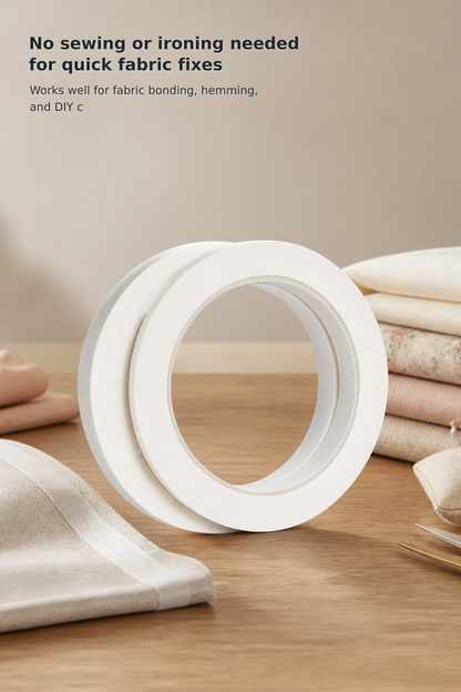 Double-Sided Fabric Tape, 2 Rolls